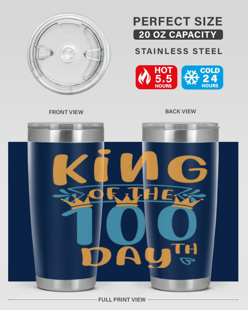 king of the th day 3#- 100 days of school- Tumbler