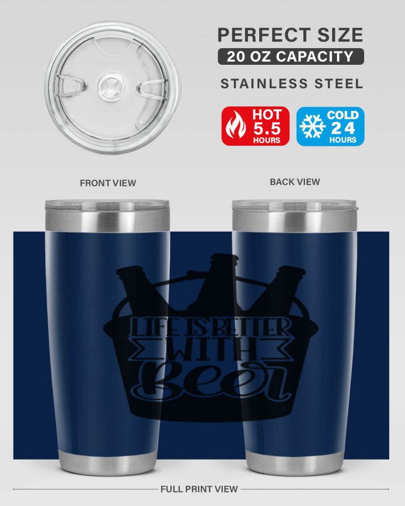 life is better with beer 27#- beer- Tumbler