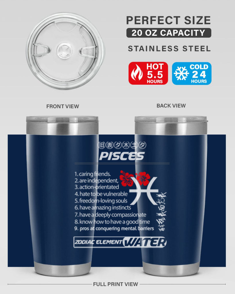 pisces 356#- zodiac- Tumbler