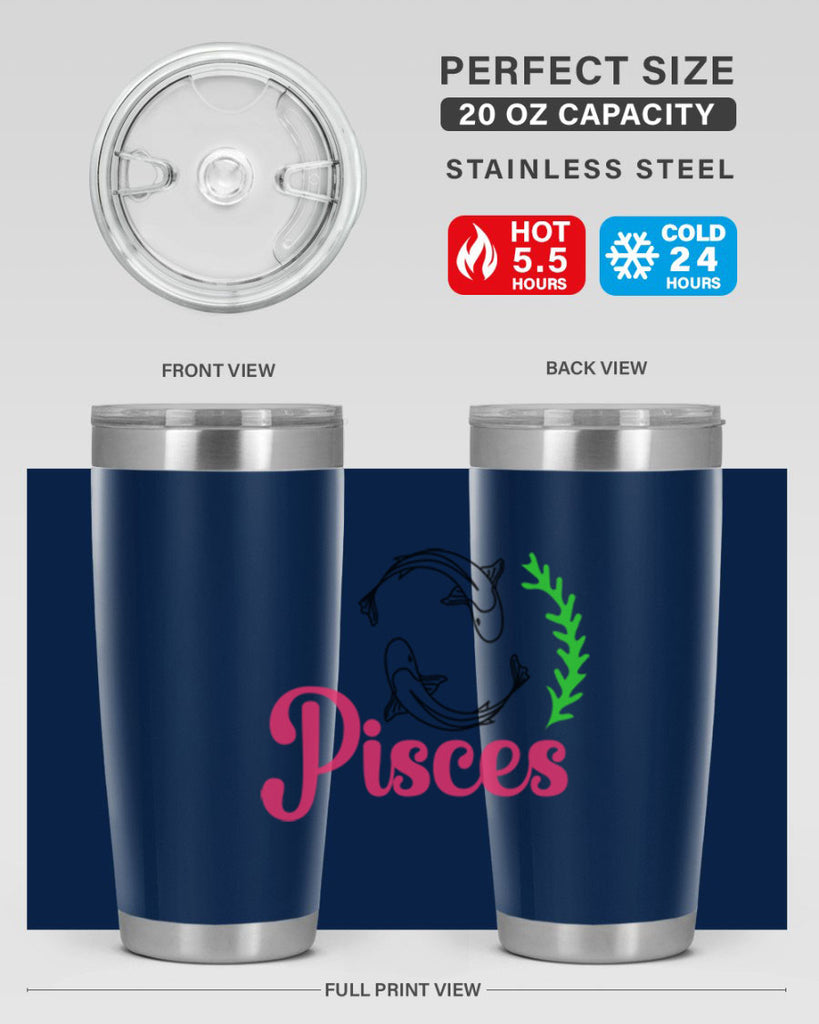 pisces 372#- zodiac- Tumbler