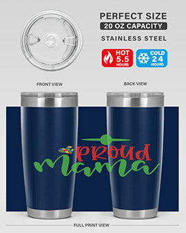 proud mama Style 38#- autism- Tumbler