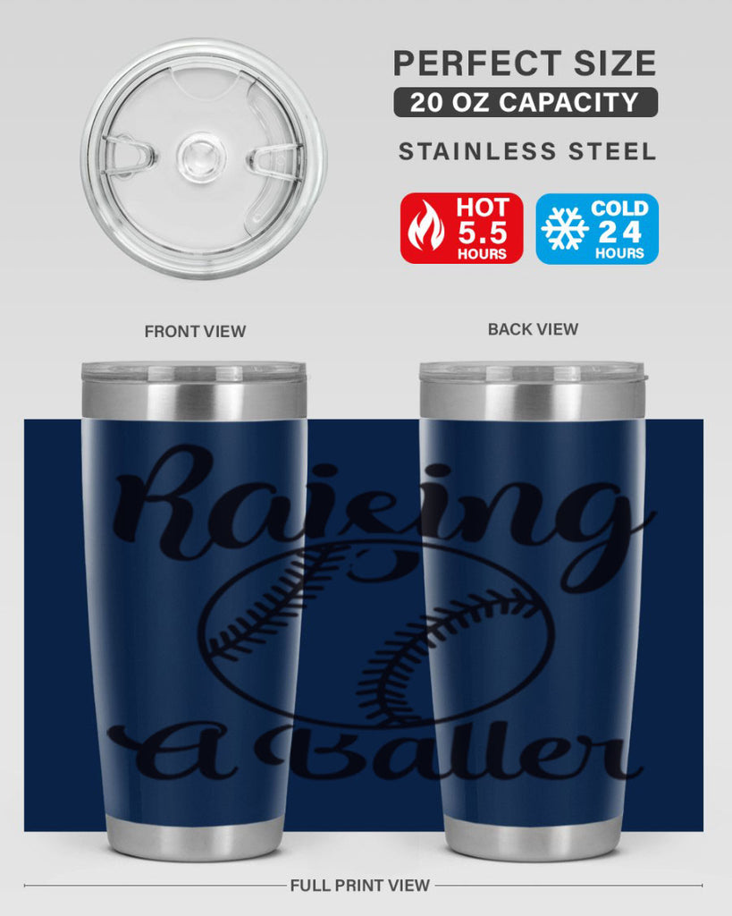 raising a baller 2277#- softball- Tumbler