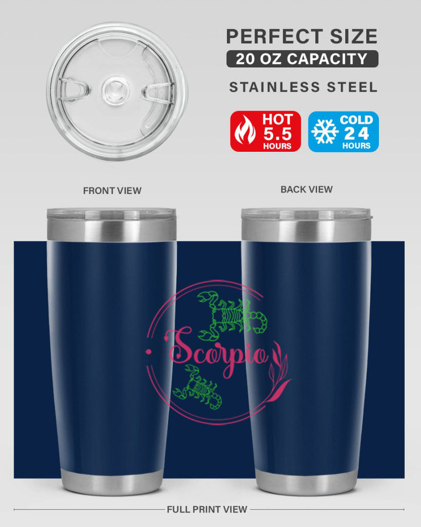 scorpio 437#- zodiac- Tumbler
