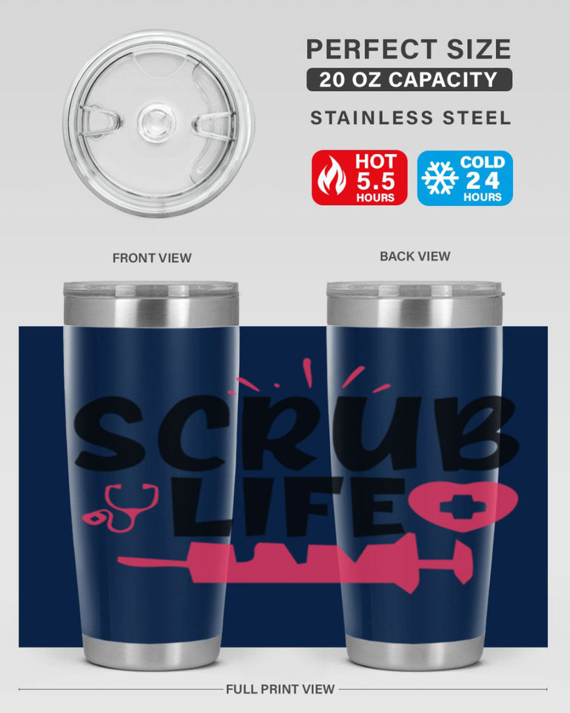 scrub life Style 352#- nurse- tumbler