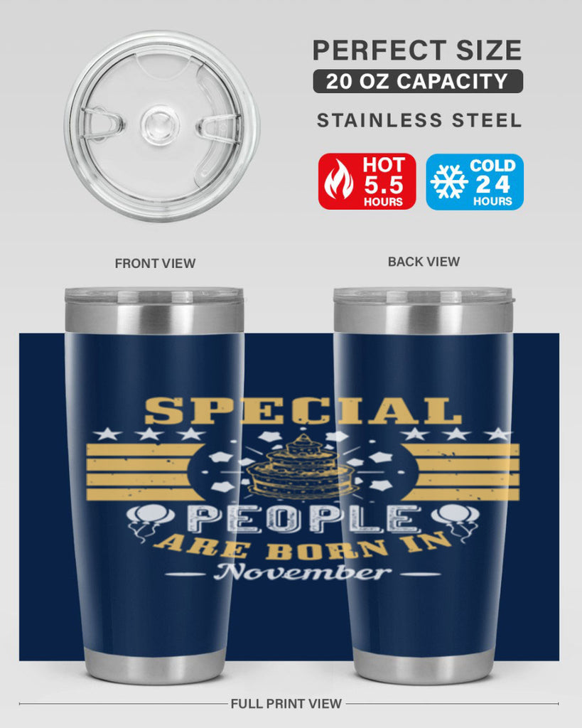 special people are born in november Style 38#- birthday- tumbler
