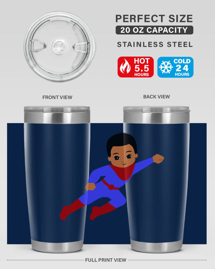 super kid 14#- black men - boys- tumbler