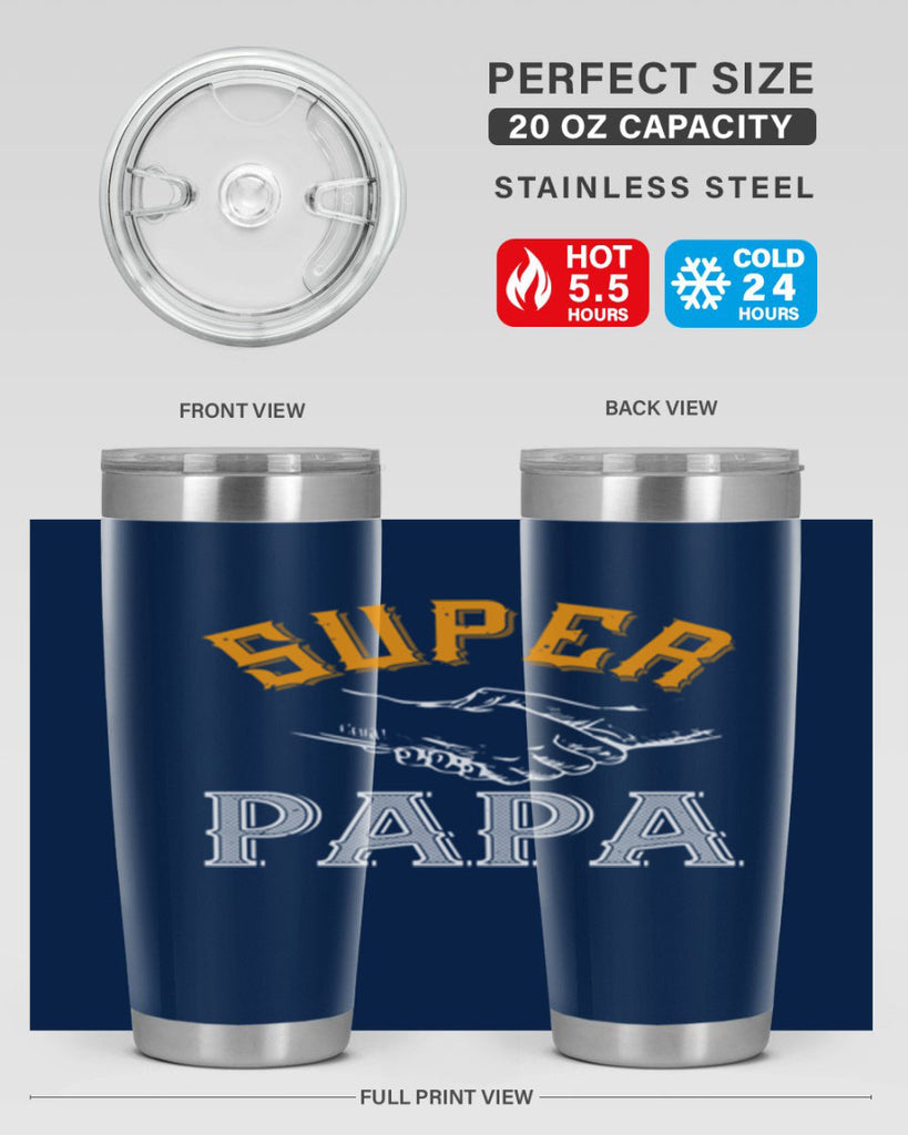super papa 8#- grandpa - papa- Tumbler