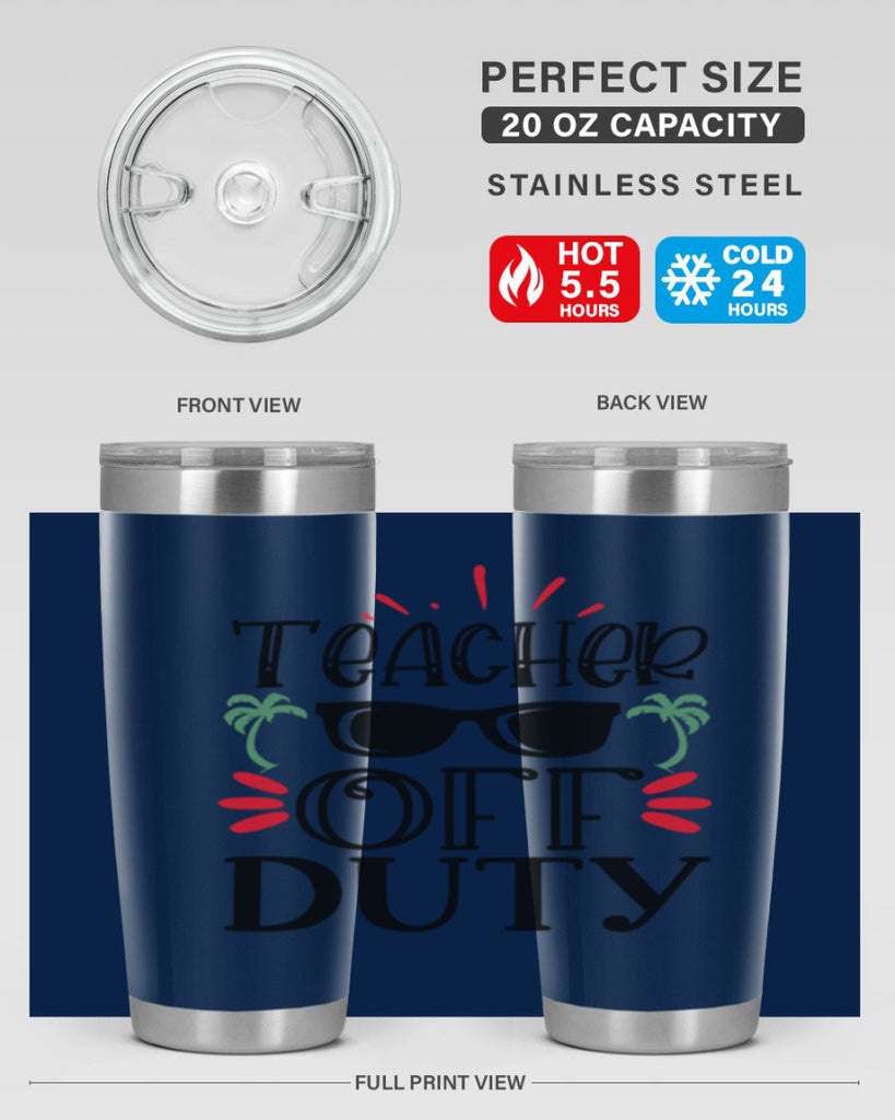teacher off duty Style 142#- teacher- tumbler