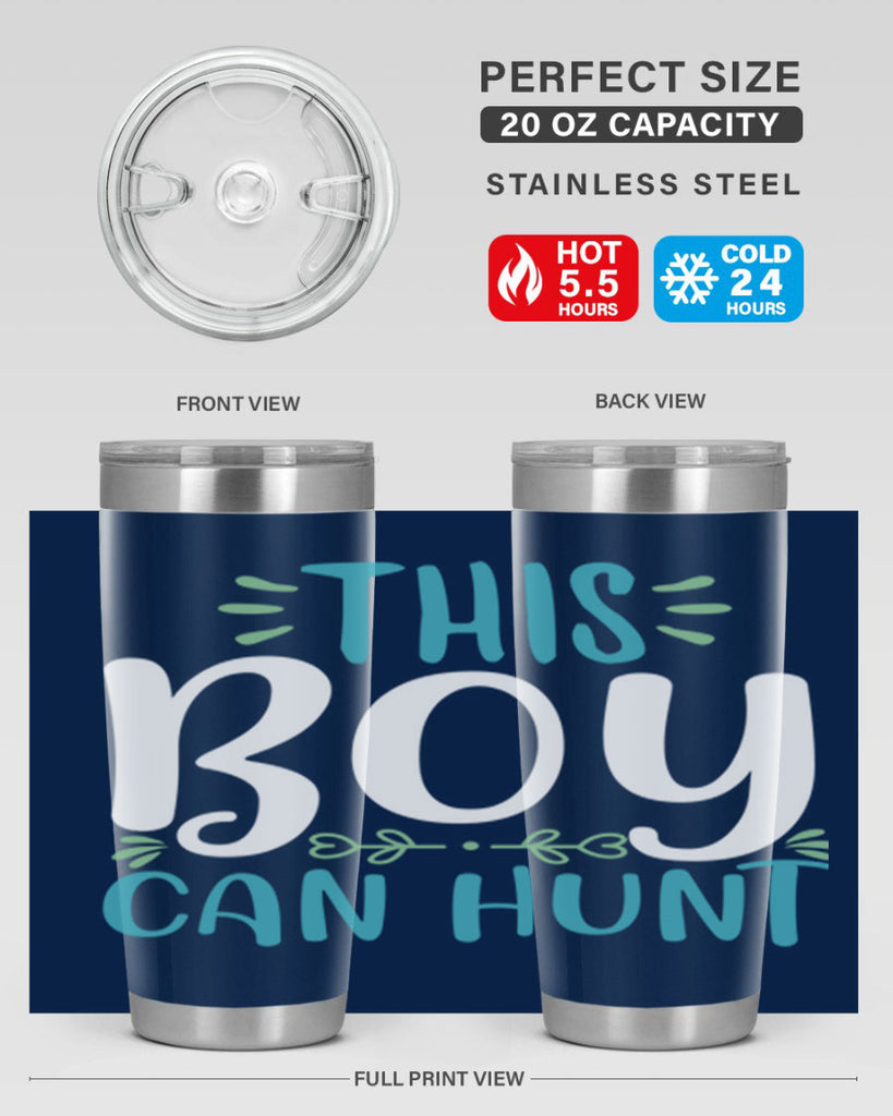 this boy can huntt 1#- easter- Tumbler