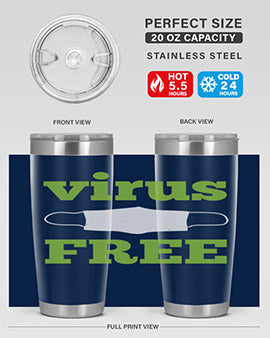 virus free Style 20#- corona virus- Tumbler