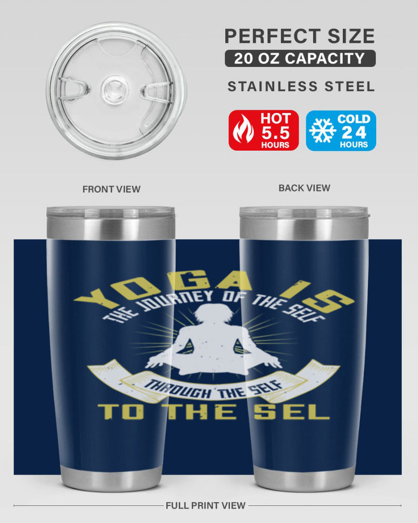 yoga is the journey of the self through the self to the sel 20#- yoga- Tumbler