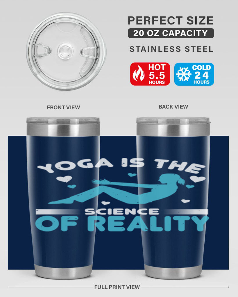 yoga is the science of reality 16#- yoga- Tumbler