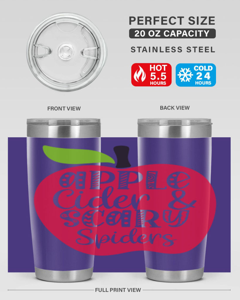 Apple Cider Scary Spiders 10#- fall- Tumbler
