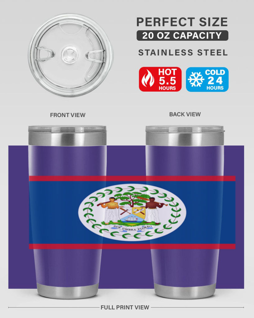 Belize 180#- world flags- Tumbler