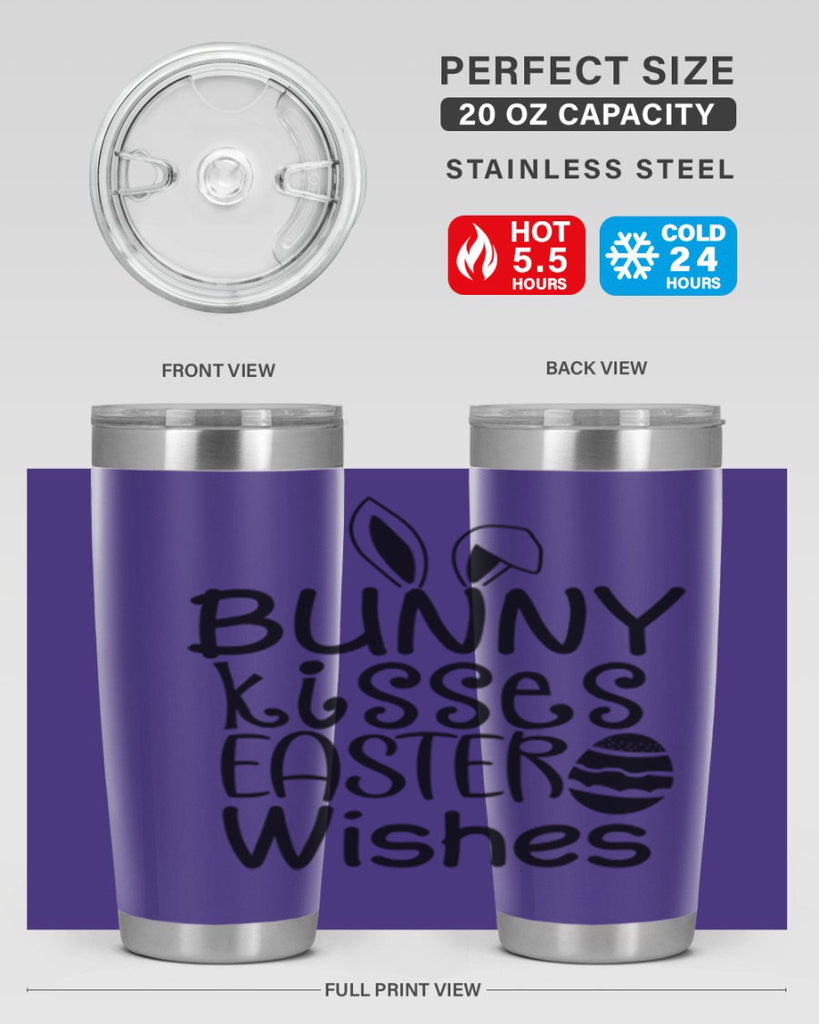Bunny kisses easter wishes  94#- spring- Tumbler