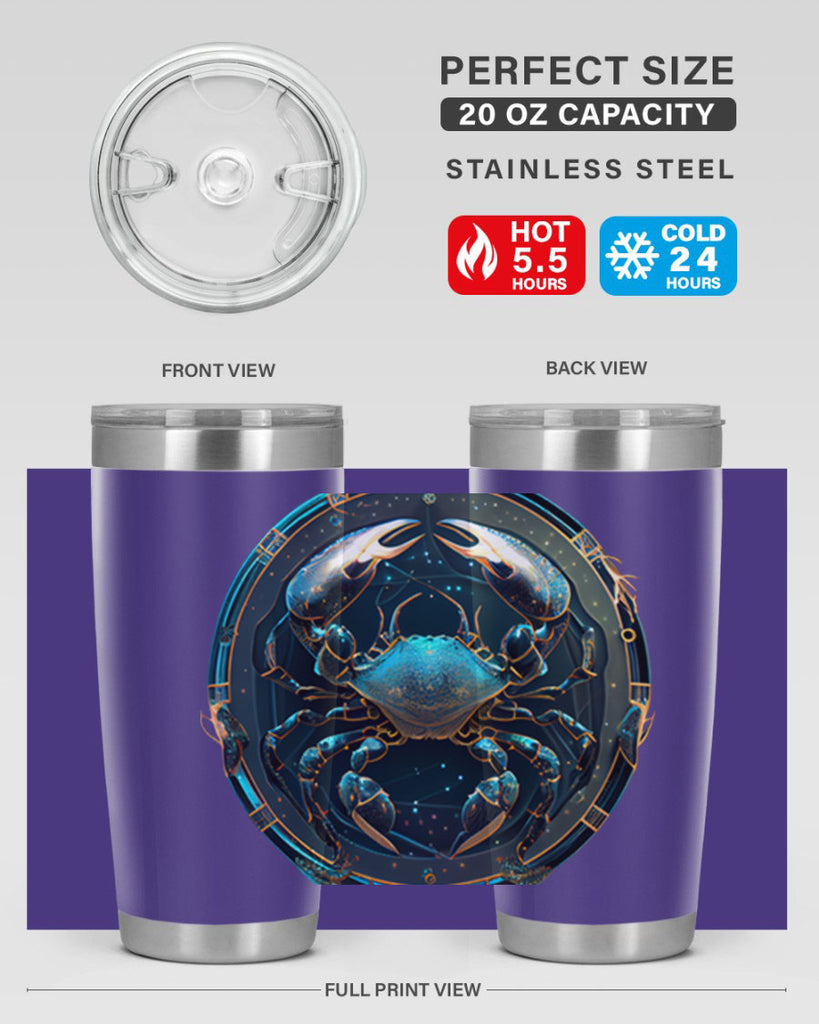 Cancer 147#- zodiac- Tumbler