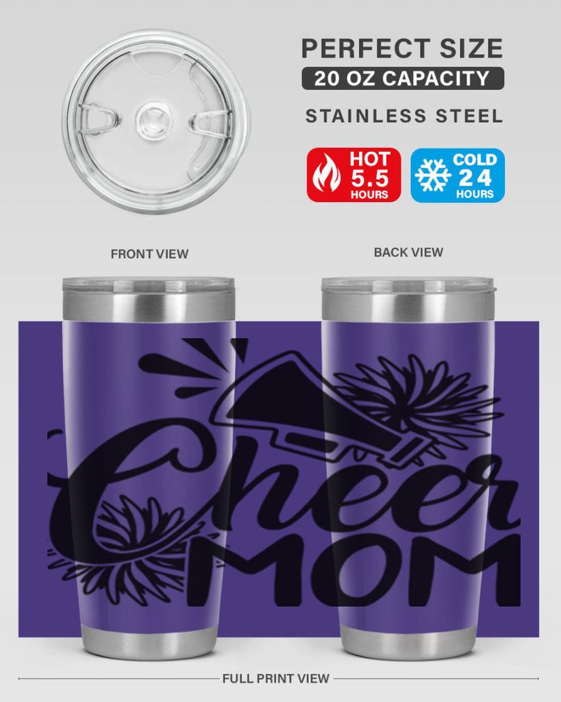 Cheer mom 1385#- cheer- Tumbler