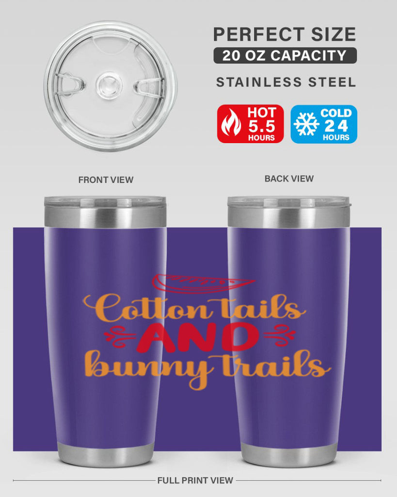 Cotton tails and bunny trails 111#- spring- Tumbler