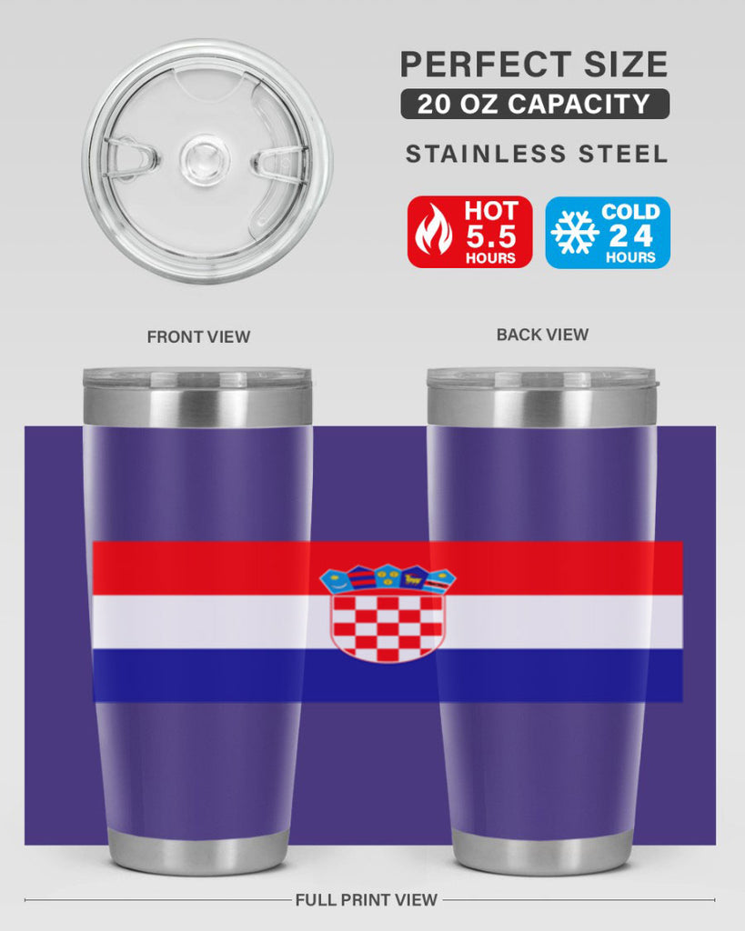 Croatia 155#- world flags- Tumbler