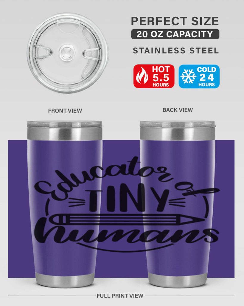Educator Of Tiny Humans Style 76#- teacher- tumbler