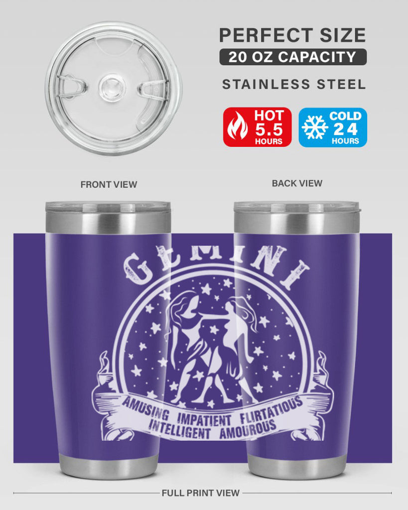 Gemini 10#- zodiac- Tumbler