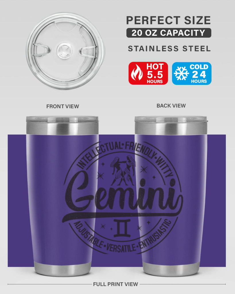 Gemini 225#- zodiac- Tumbler