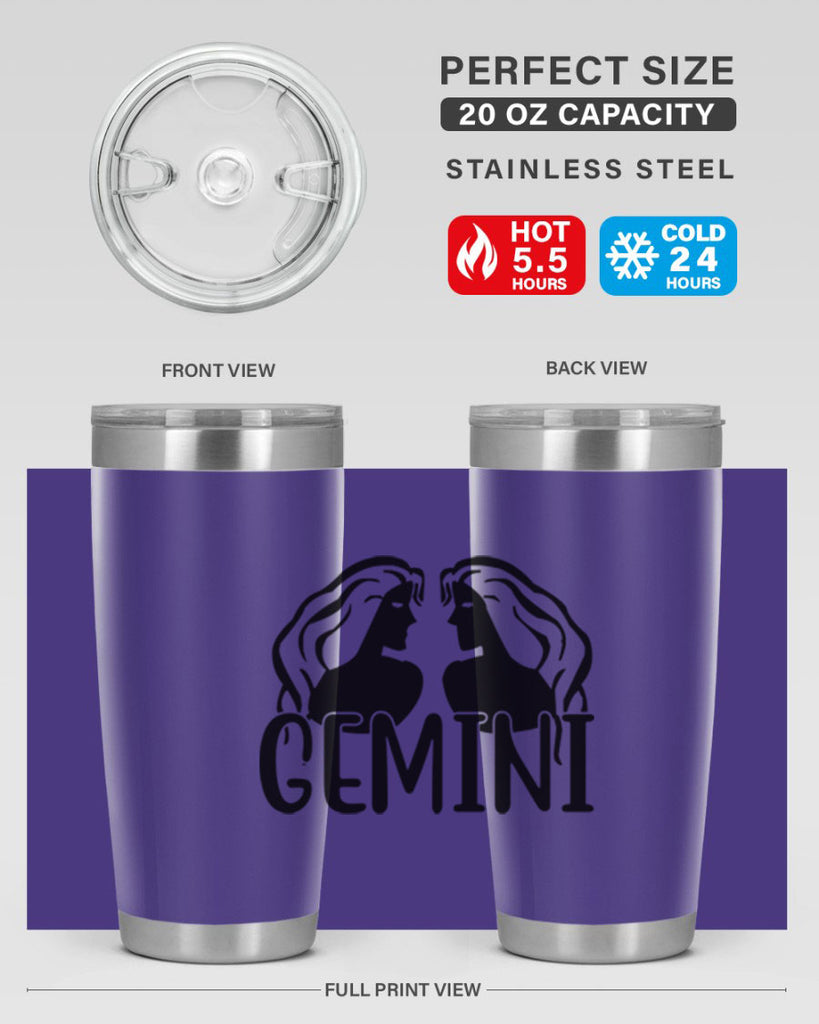 Gemini 227#- zodiac- Tumbler