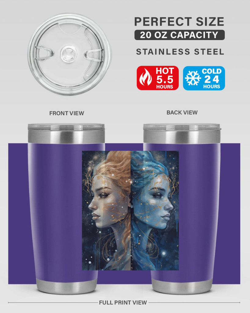 Gemini 56#- zodiac- Tumbler