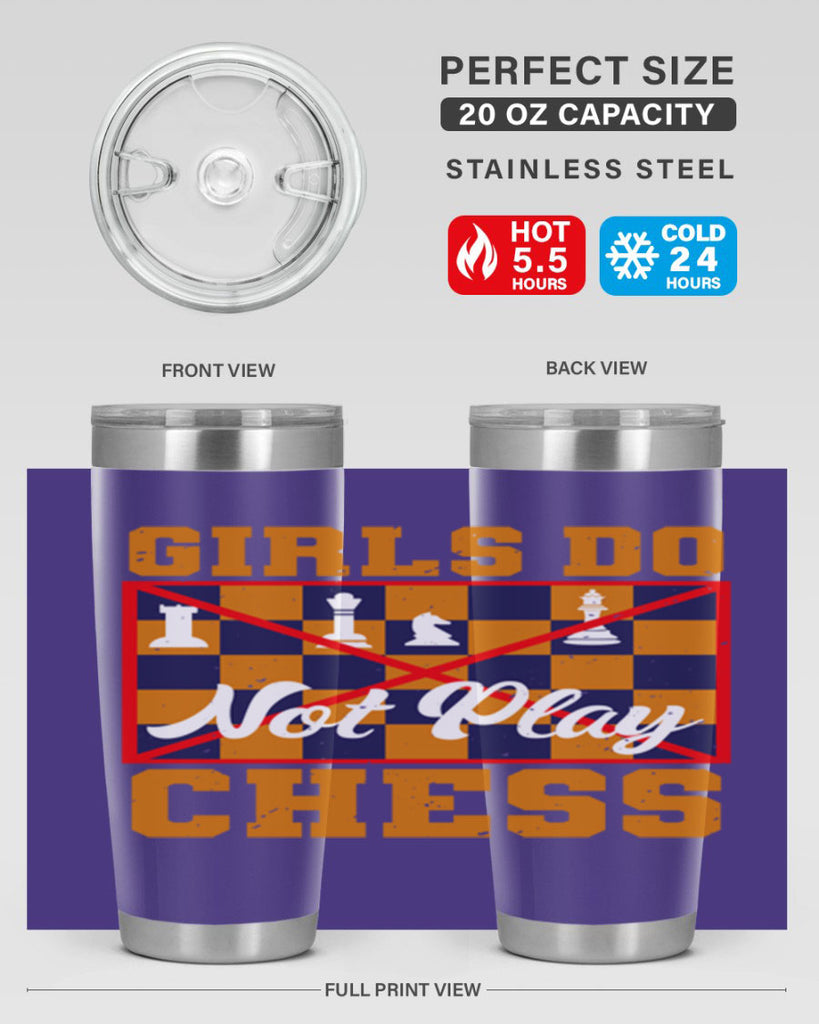 Girls do not play chess 49#- chess- Tumbler