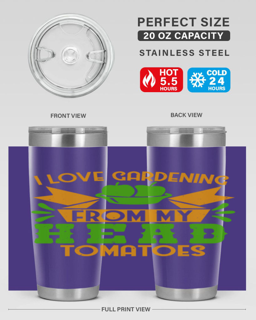 I love gardening from my head tomatoes 54#- farming and gardening- Tumbler