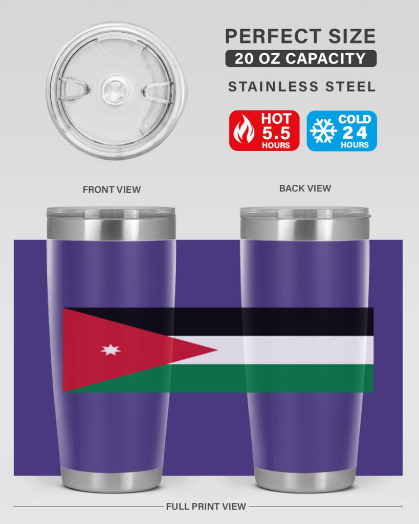 Jordan 112#- world flags- Tumbler