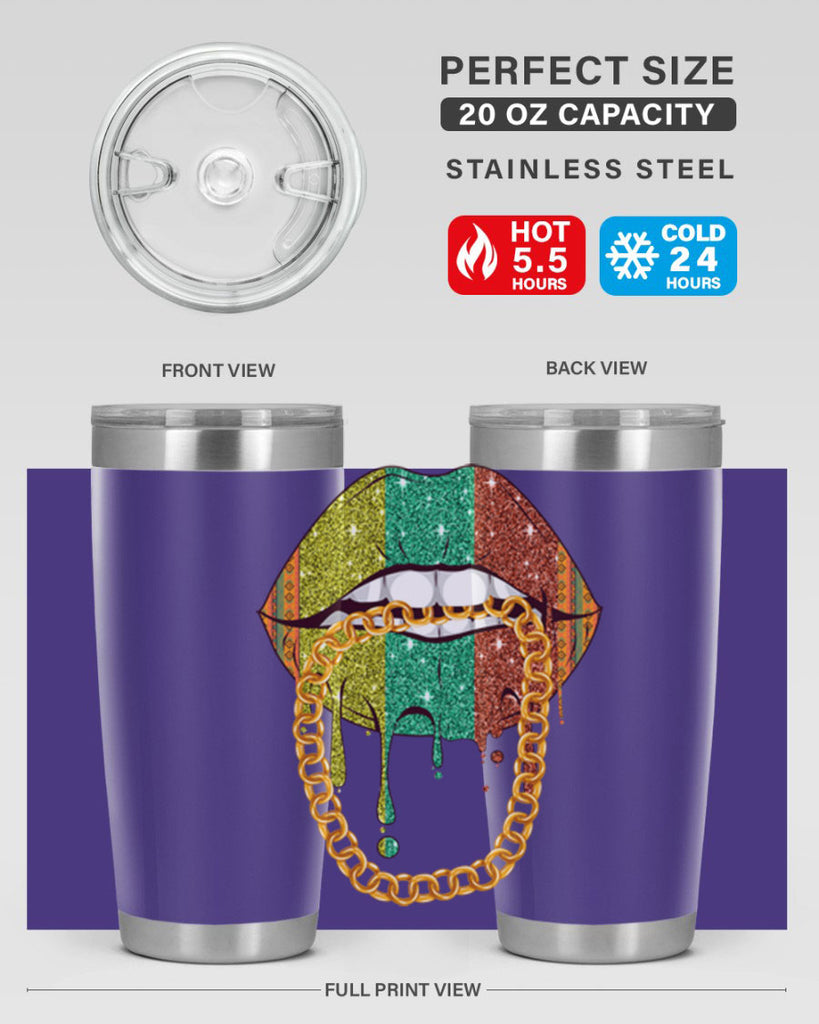 Juneteenth Women Melanin Girl Lips Png 25#- Juneteenth- tumbler