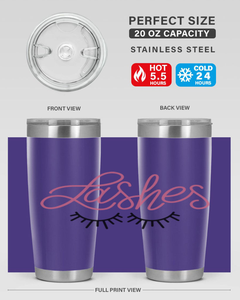 Lashes Style 63#- make up- Tumbler
