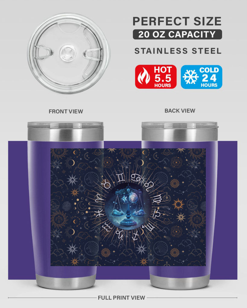 Libra Straight 317#- zodiac- Tumbler