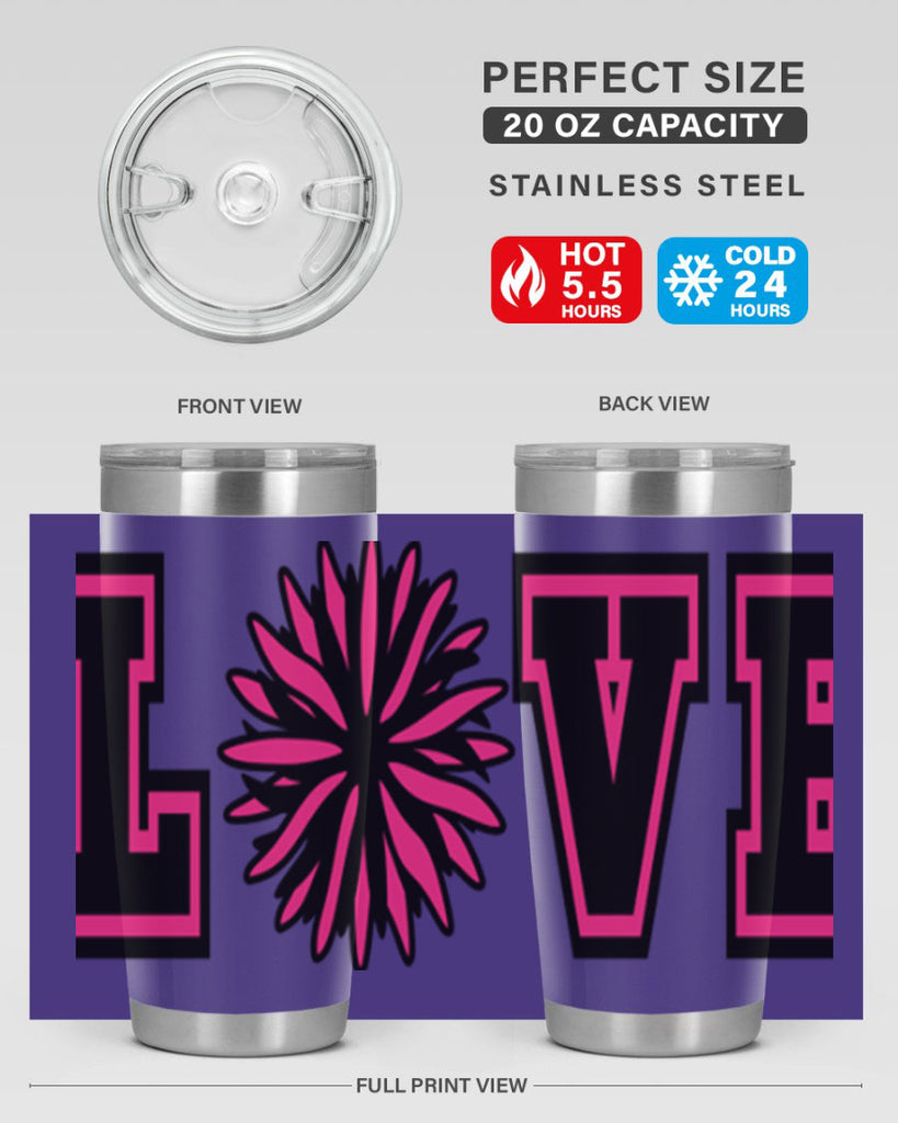 Love 694#- cheer- Tumbler