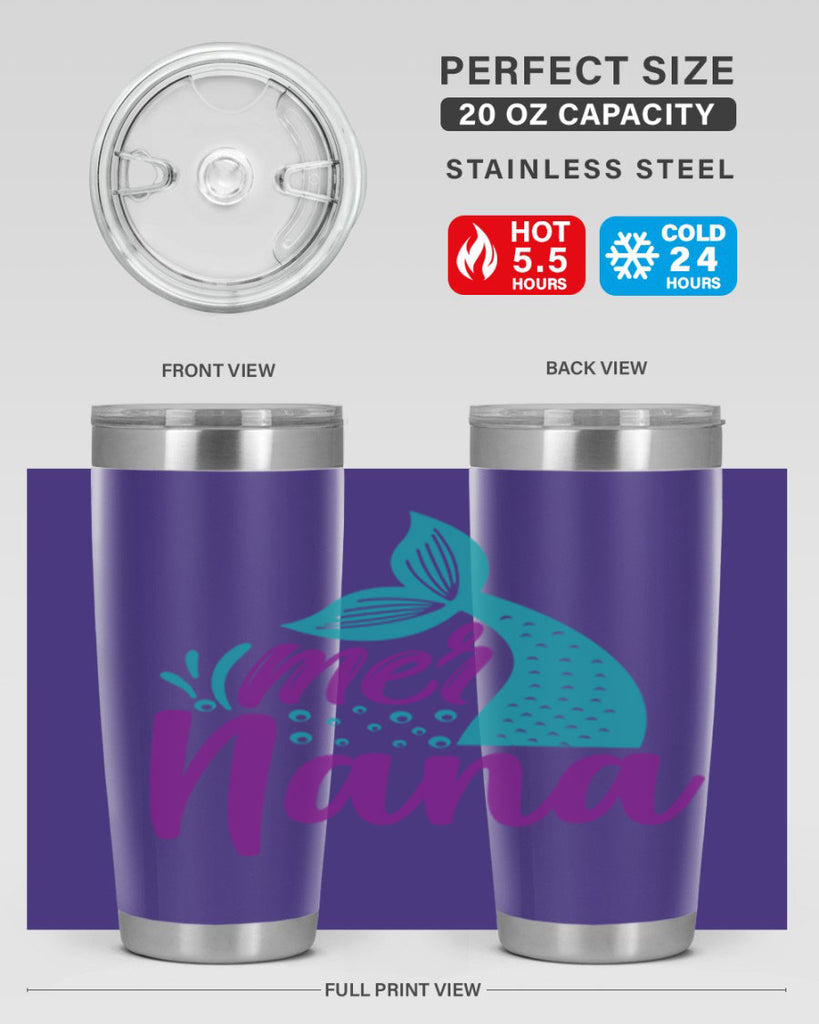 Mer Nana 343#- mermaid- Tumbler