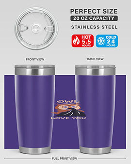 Owl Love You A TurtleRabbit 12#- owl- Tumblers