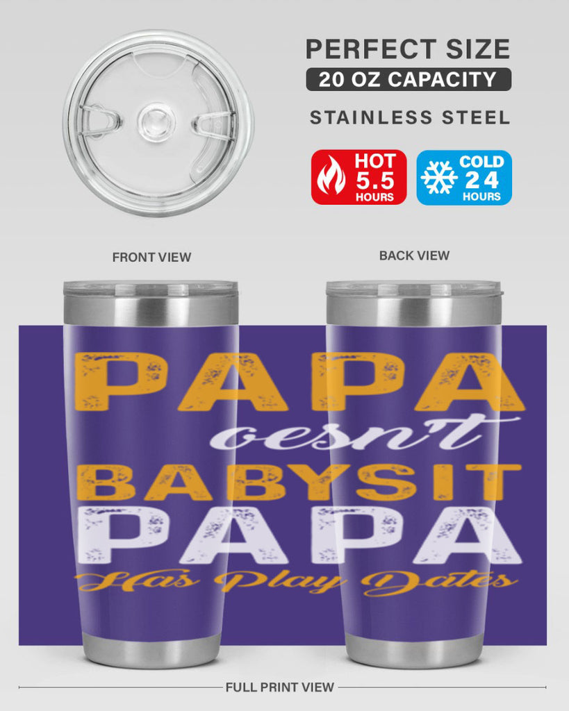 Papa 124#- grandpa - papa- Tumbler