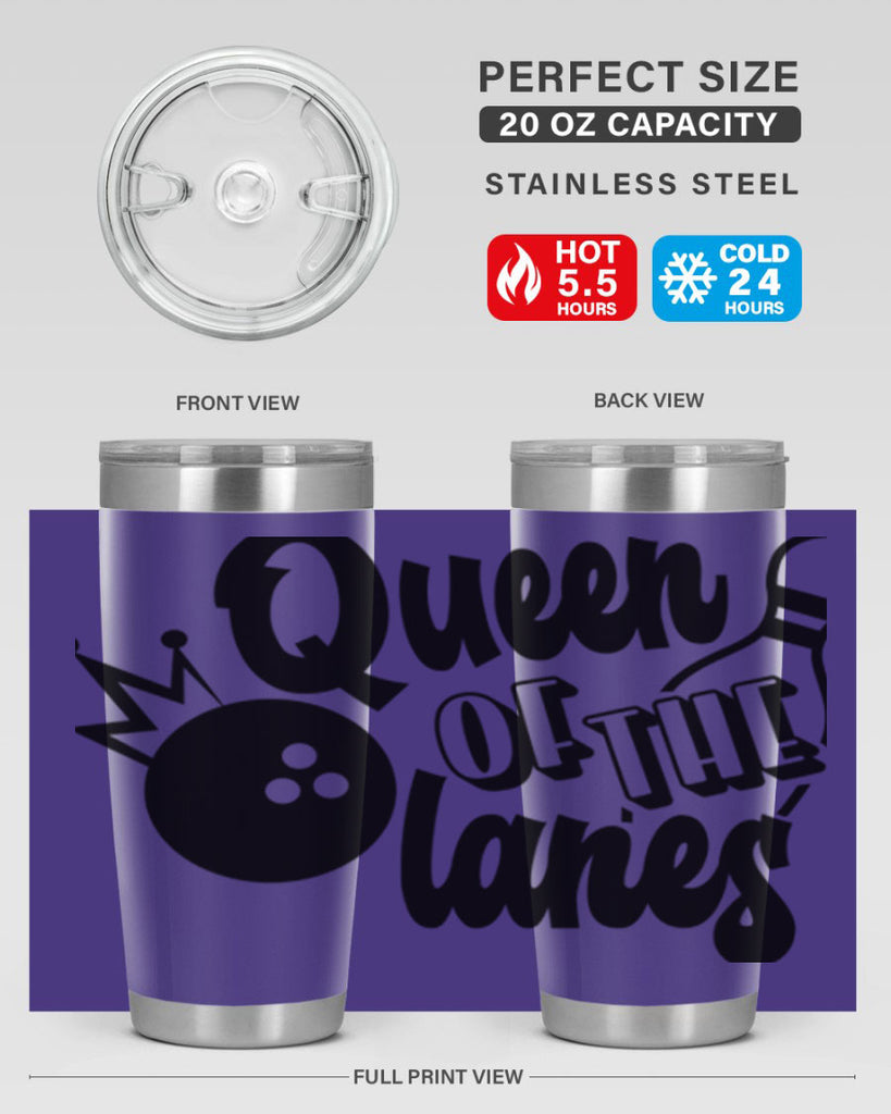 Queen of the lanes 559#- bowlig- Tumbler