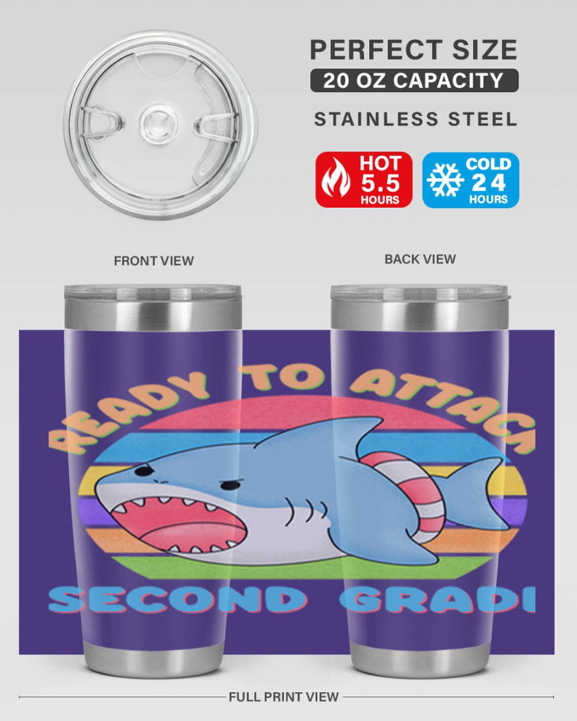 Ready to Attack 2nd Grade 19#- second grade- Tumbler