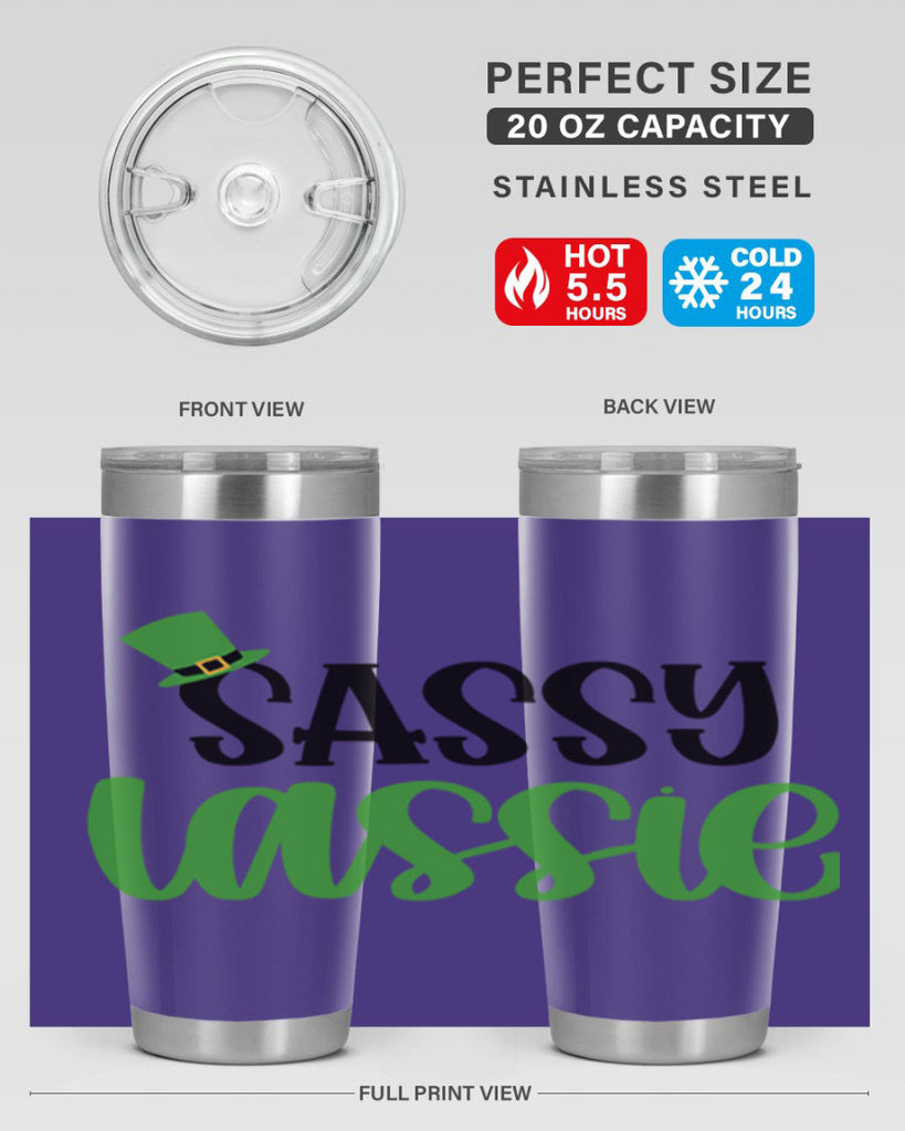 Sassy Iassie Style 34#- St Patricks Day- Tumbler