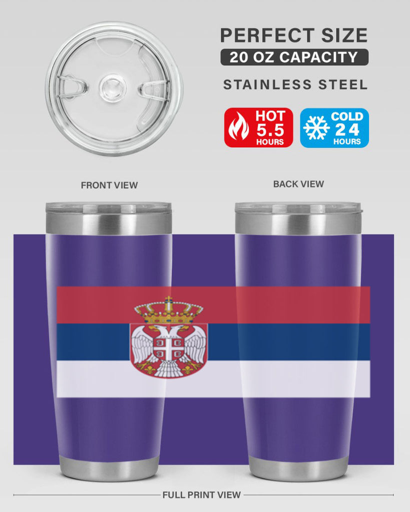 Serbia 44#- world flags- Tumbler