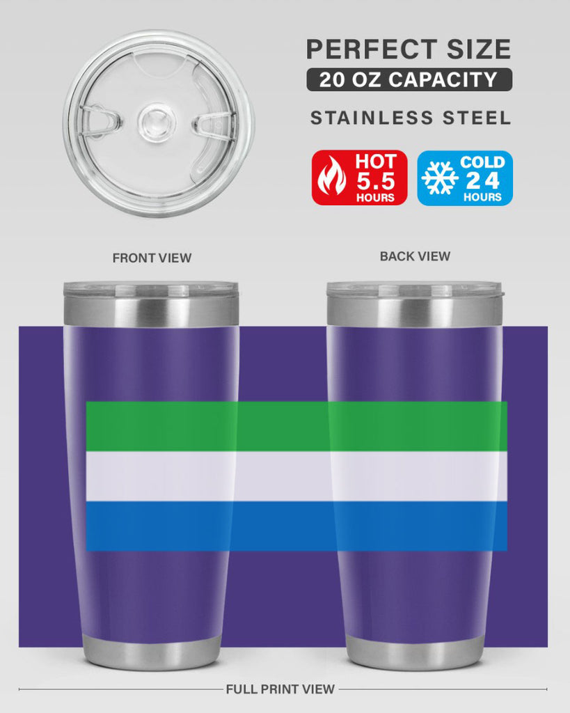 Sierra Leone 42#- world flags- Tumbler