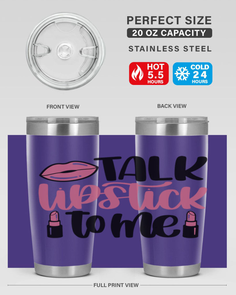 Talk Lipstick To Me Style 15#- make up- Tumbler