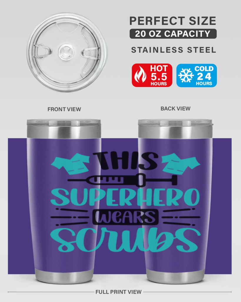 This Superhero Wears Style Style 18#- nurse- tumbler
