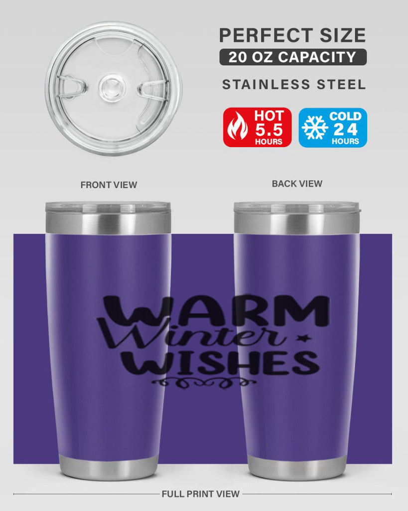 Warm Winter Wishes 453#- winter- Tumbler