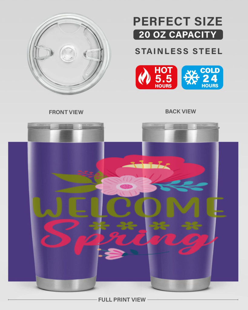 Welcome Spring 582#- spring- Tumbler