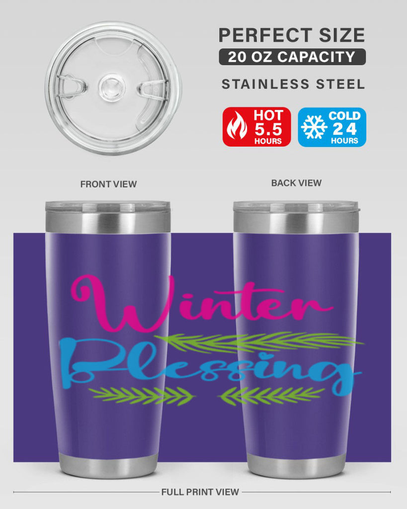 Winter Blessing 486#- winter- Tumbler