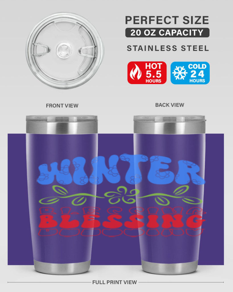 Winter blessing 487#- winter- Tumbler