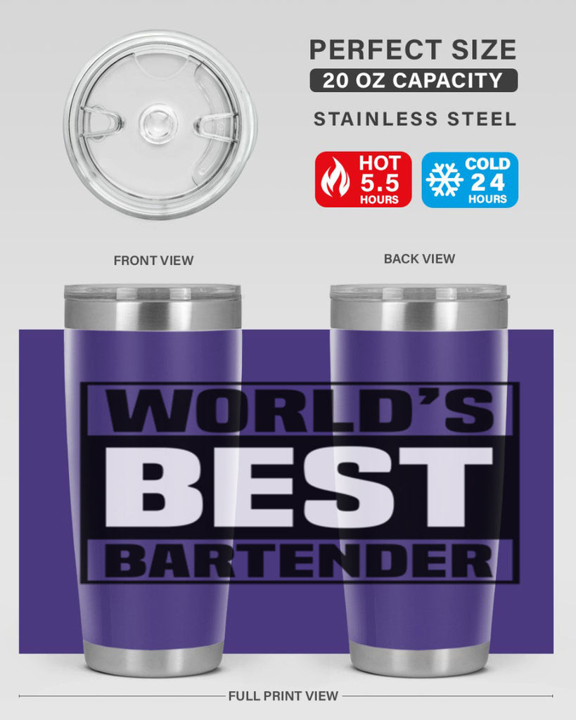 Worlds best Style 8#- bartender- tumbler